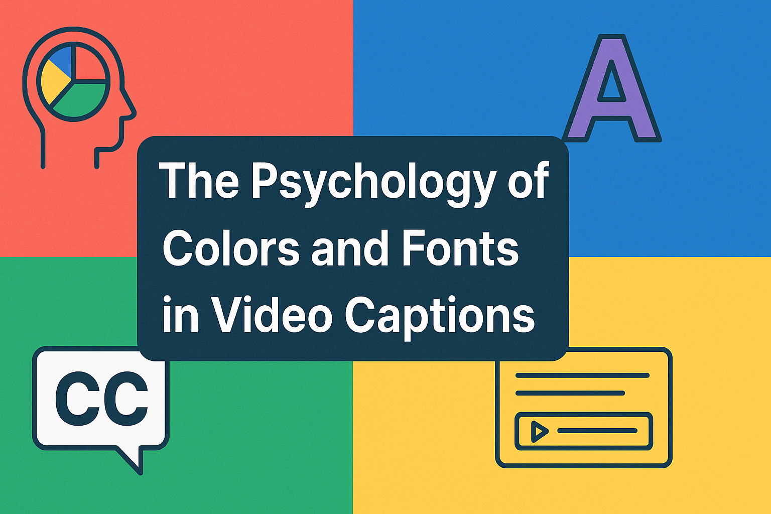 The Psychology of Colors and Fonts in Video Captions