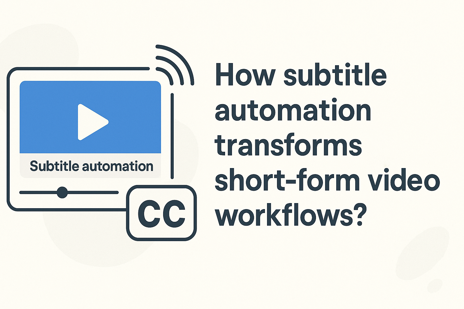 How subtitle automation transforms short-form video workflows?