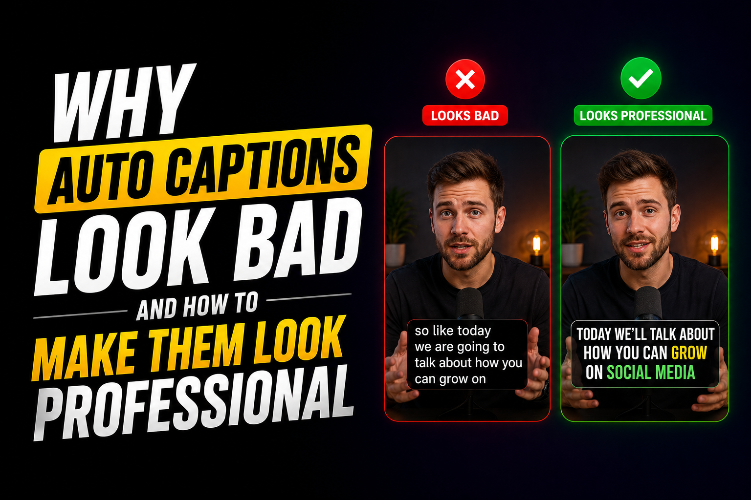 Why Auto Captions Look Bad (And How to Make Them Look Professional)